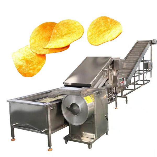 Automatic Potato Chips French Fries Making Machine Fryer Equipment #3 image