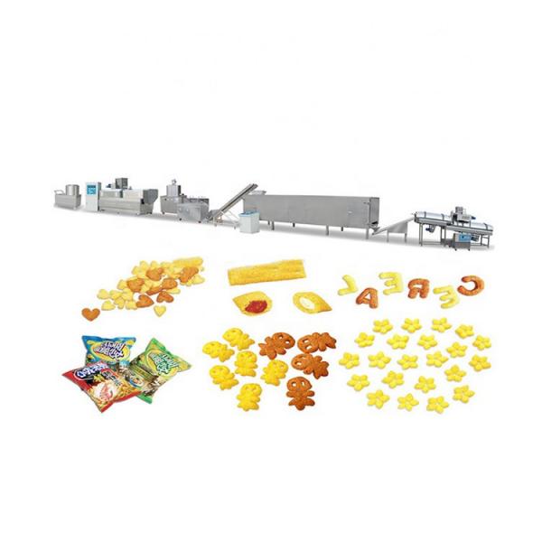 Full Automatic Twin Screw Extrusion Technology Fried Corn Pellet Tortilla Chips Snacks Food Extruder Machine Production Line #3 image